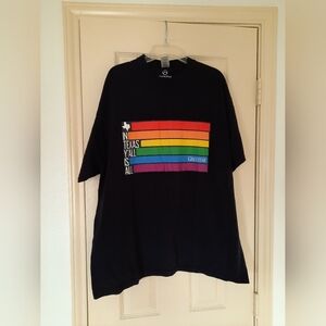 MENS BLACK SHIRT XL TEXAS JUNE PRIDE GAY LGBT COLLEGE XL FALL